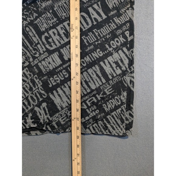 Vintage 90s Rock‎ Station Shirt AOP Metallica Nirvana Pearl Jam L Single Stitch - Picture 5 of 6